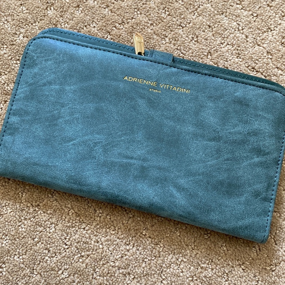 Adrienne Vittandini green clutch